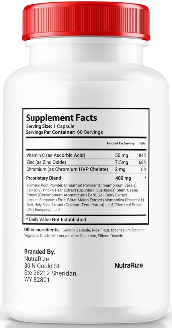 detalle paquete cápsulas glyconorm soporte sanguíneo natural