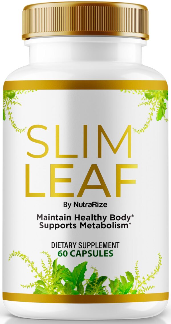 Frasco cápsulas keto Slim Leaf para energía diaria y detox