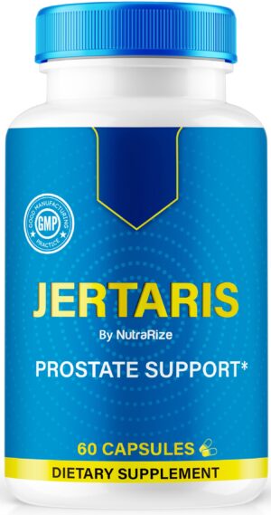 Version 1.0.0 NutraRize Jertaris cápsulas para salud de la próstata imagen frontal