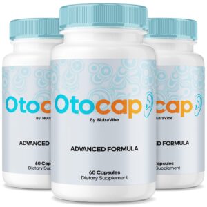Imagen frontal de Otocap cápsulas y empaque