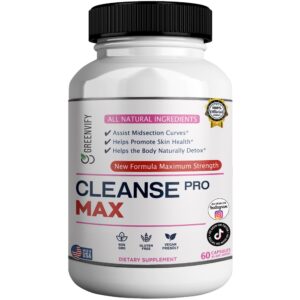 Frente de la botella GREENVIFY Cleanse Pro Max