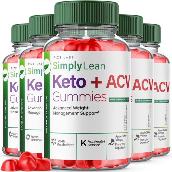 Paquete gomitas Simply Lean Keto y ACV para adelgazar