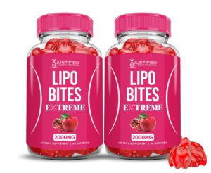 Paquete de 2 Lipo Bites ACV Gomitas 2000mg para mujeres salud