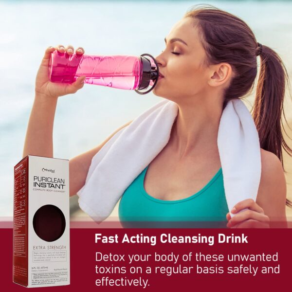 Puriclean instant desintoxicante detox bebida sabor frutal