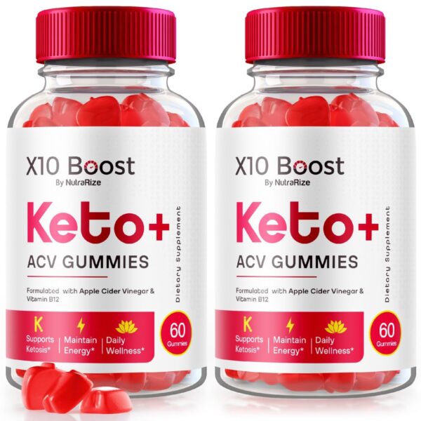 Version 1.0.0 NutraRize X10 Boost Keto+ ACV gomitas para pérdida de peso