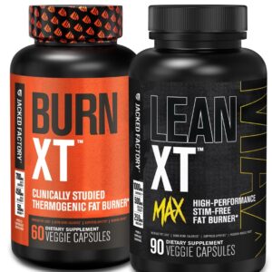 Frasco Burn-XT de Jacked Factory con etiqueta