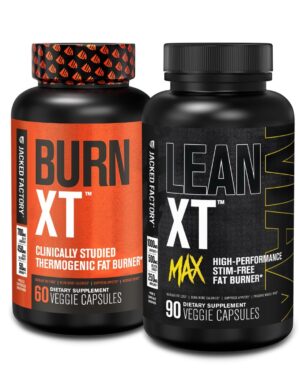 Frasco Burn-XT de Jacked Factory con etiqueta
