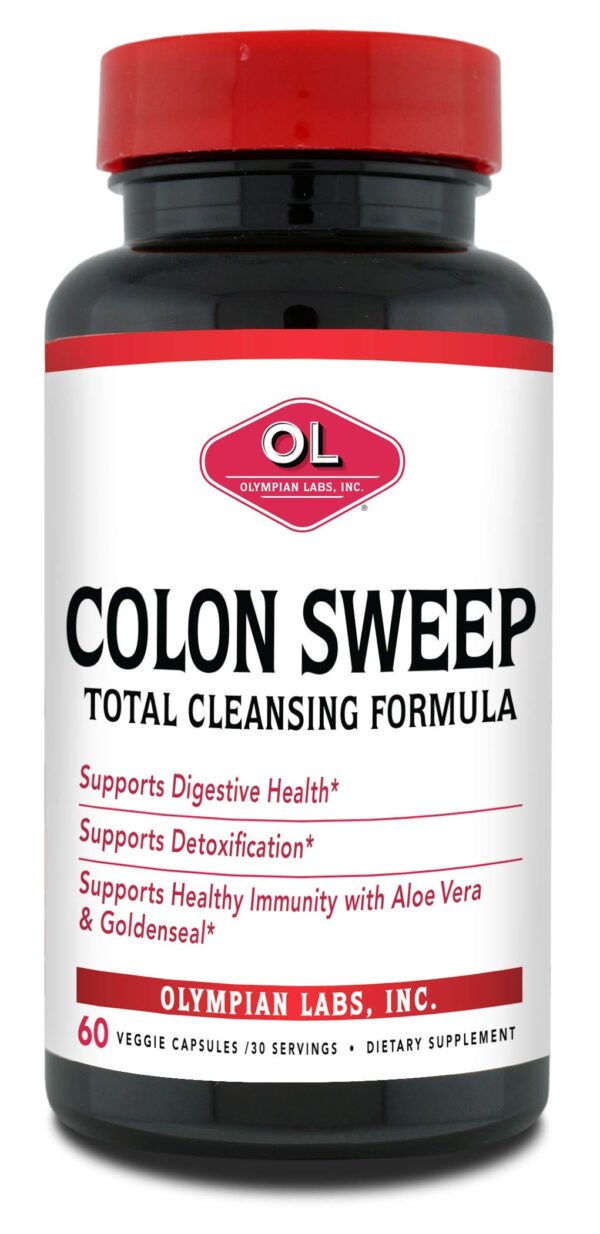 Olympian Labs Colon Sweep 60 cápsulas veganas salud digestiva