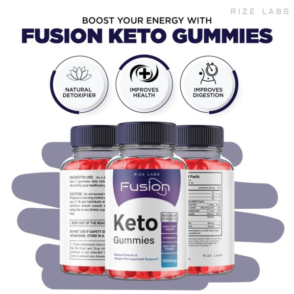 Gomitas naturales Keto Fusion para quemar grasa abdominal