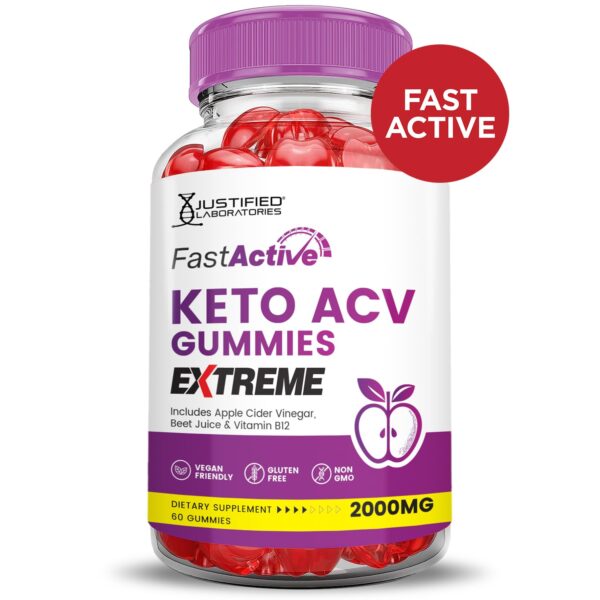 Empaque gomitas keto Fast Active ACV 2000mg