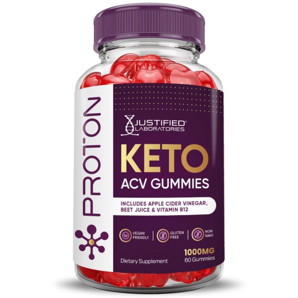 Etiqueta nutricional gomitas Proton Keto ACV