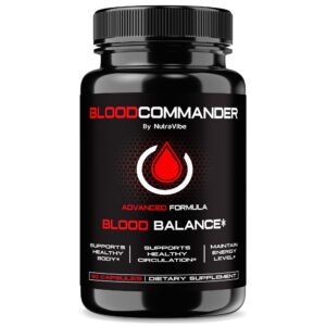 Frasco de NutraVibe Blood Commander