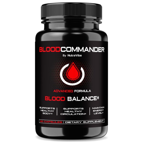 Frasco de NutraVibe Blood Commander
