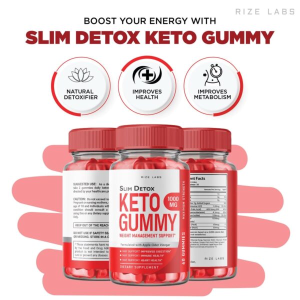 Detalle de gomitas Slim Detox Keto ACV 300 unidades