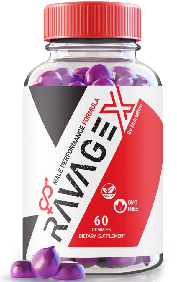 NutraRize Ravage X gomitas suplemento masculino