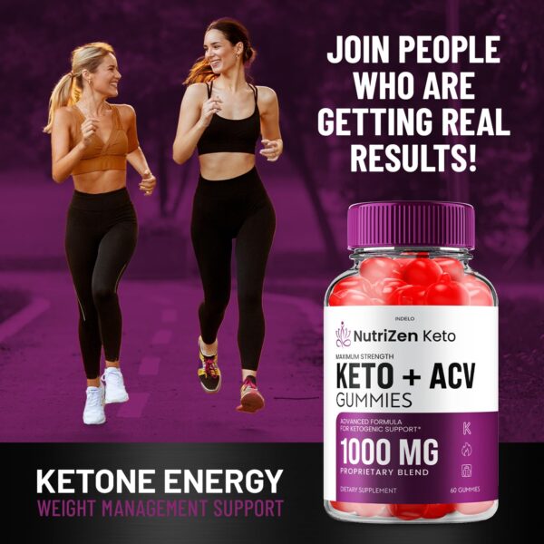 Paquete NutriZen Keto ACV Gummies suplemento dietético hombres mujeres