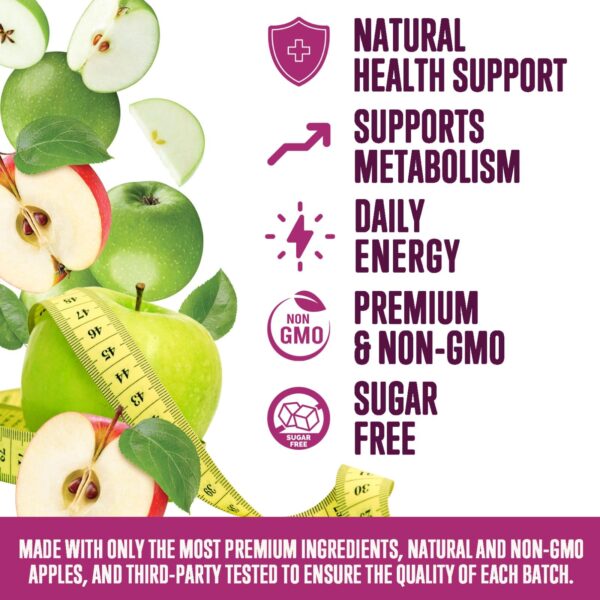 Paquete gomitas vinagre sidra manzana aptas veganos