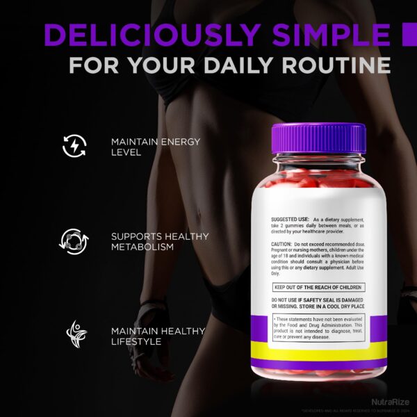 Multipaquete 5 de gomitas FastActive Keto ACV para suplemento natural