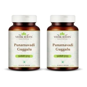Caja de tabletas Ayurvédicas Punarnavadi Guggulu VEDIKROOTS