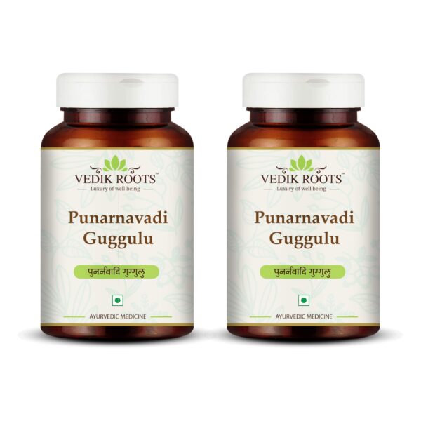 Caja de tabletas Ayurvédicas Punarnavadi Guggulu VEDIKROOTS