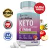Frasco de pastillas Ultra Prime Keto ACV Extreme con vinagre de sidra de manzana