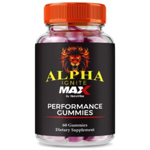 Gomitas NutraVibe Alpha Ignite Max en envase