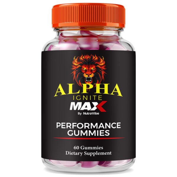 Gomitas NutraVibe Alpha Ignite Max en envase
