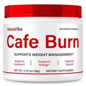 NutraRize Cafe Burn polvo energético en envase