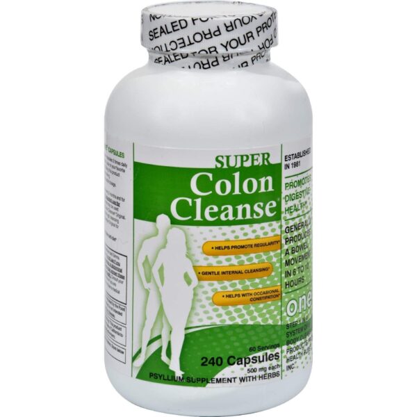 Health Plus Limpieza super colon 240 cápsulas detox natural