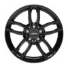 Vista lateral llanta Autec MERCADOR negra 18" Mercedes