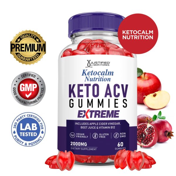 Frasco de gomitas Ketocalm Keto ACV