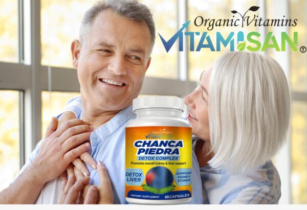 Cápsulas VITAMISAN chanca piedra 1000mg para apoyo salud renal y hepática