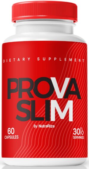 Frasco de cápsulas NutraRize Provaslim para pérdida de peso