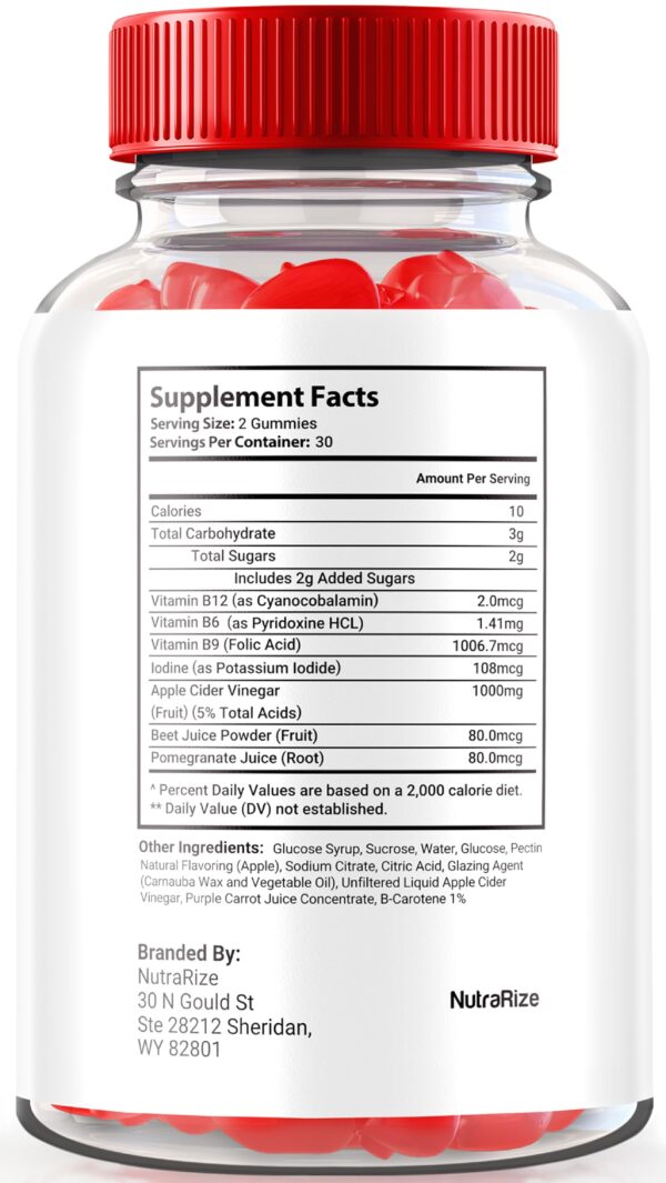 Frasco de Gomitas Ketosculpt Keto ACV NutraRize