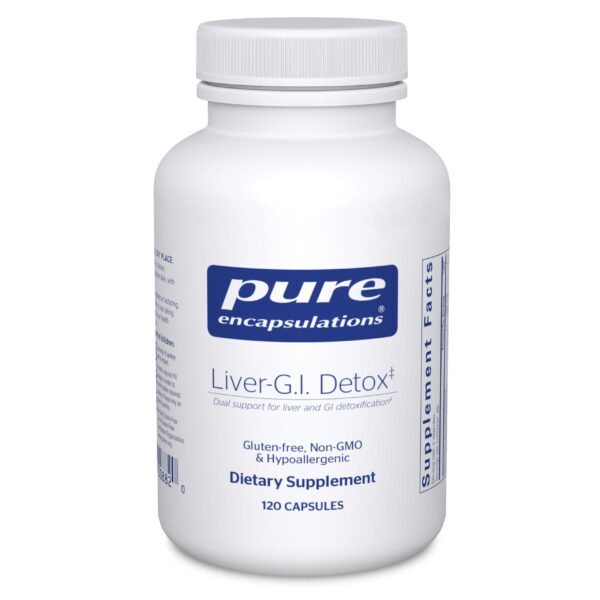 Pure Encapsulations Liver-GI Detox cápsulas 120 sin gluten