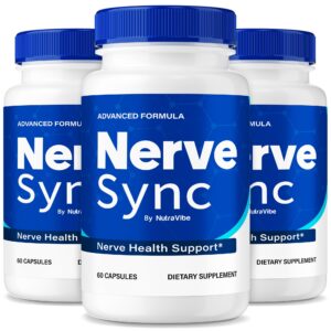 Frasco de NutraVibe Nerve Sync – vista frontal