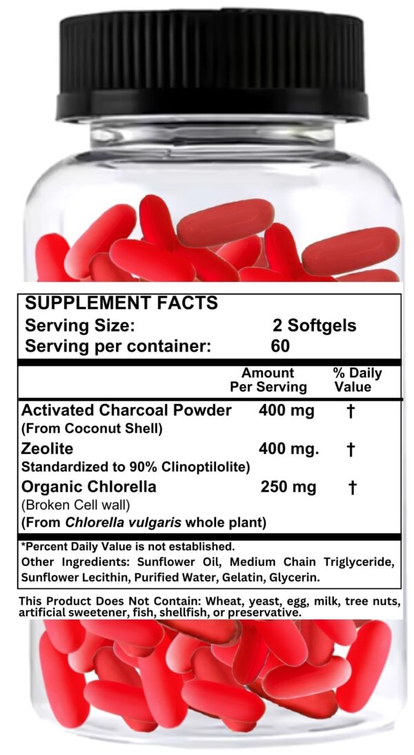 Etiqueta lateral de Nikoni Zeolita liposomal
