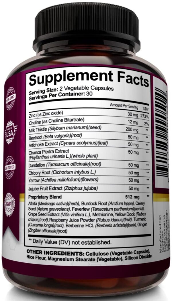 Suplemento NutriFlair detox para hígado y vitalidad