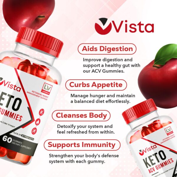 Gomitas keto Vista ACV para dieta saludable y apoyo