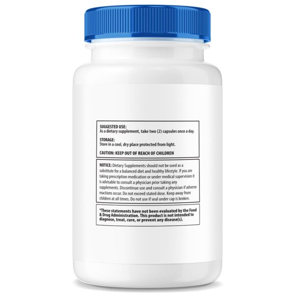 Botella de suplementos Nuclarity con cápsulas para concentración