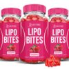 Paquete 3 gomitas Lipo Bites ACV con vitamina B12 para mujer