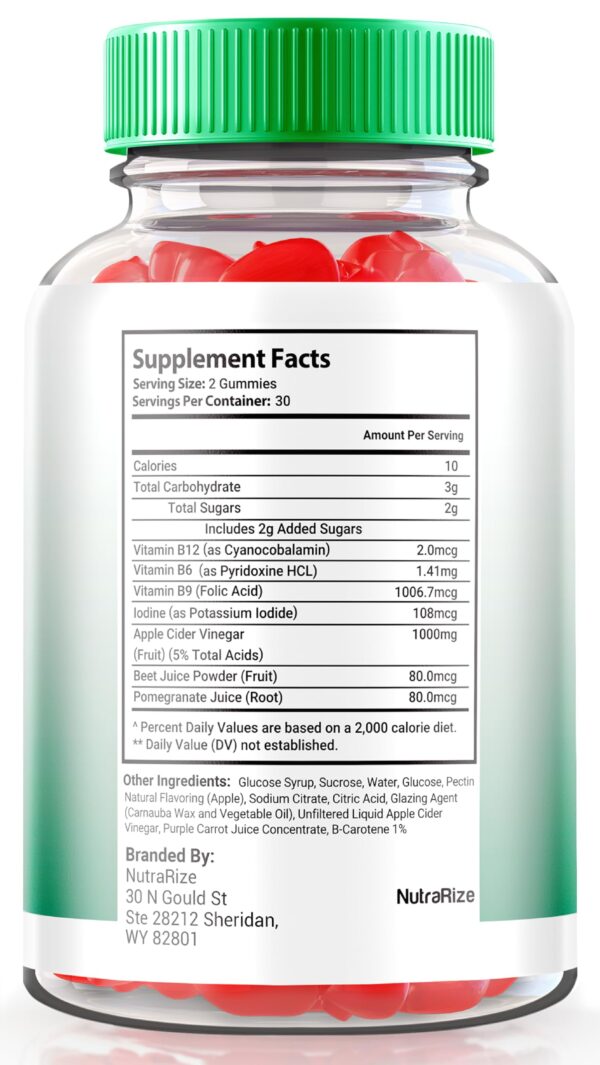 frasco gomitas bioketix keto acv vinagre de manzana