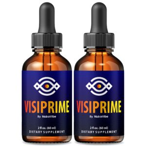 Frasco Visiprime Eye Drops con etiqueta