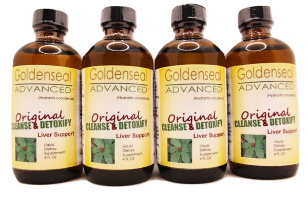 Goldenseal Cleanse & Detoxify suplemento líquido 4 oz para hígado