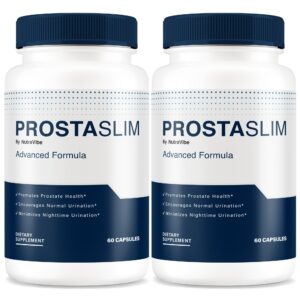 NutraVibe Prostaslim pastillas salud prostática 120 cápsulas paquete 2