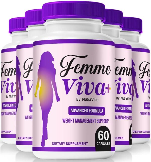 pack 5 cápsulas femme viva plus para salud y fitness