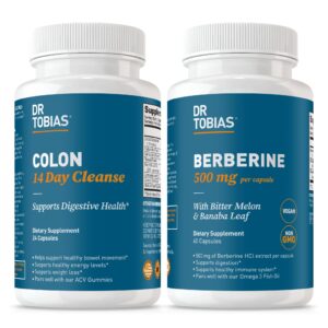 Frasco de Dr. Tobias Colon 14-Day Cleanse con Berberina
