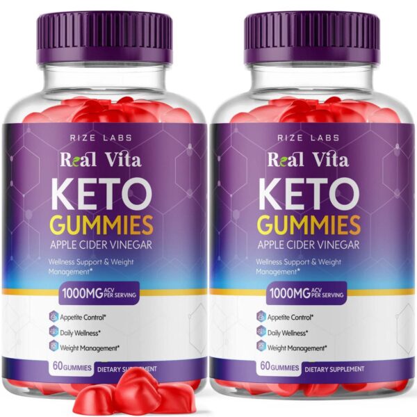 Gomitas Real Vita Keto ACV paquete doble 120 unidades