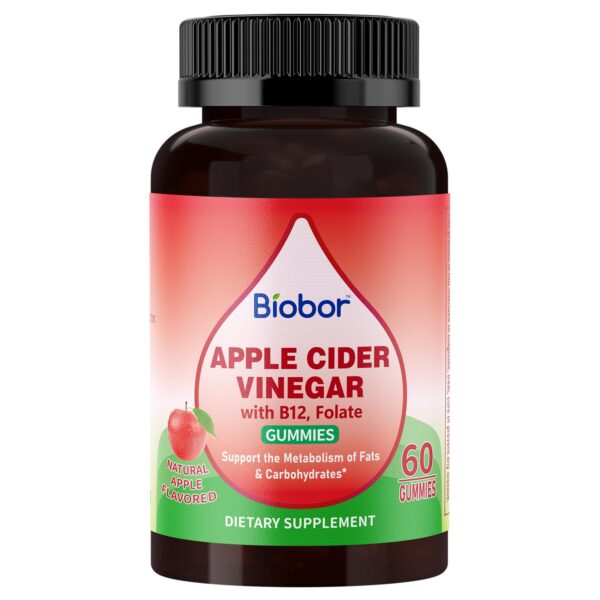 Biobor frasco gomitas vinagre sidra manzana