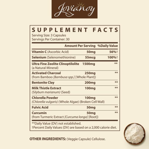 Jovianoy suplemento detox zeolita eficiente